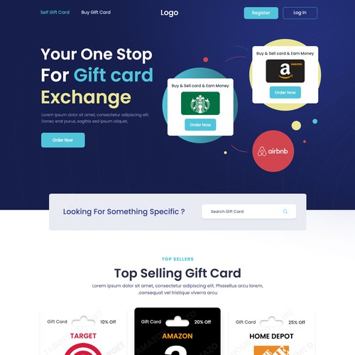 Designs | Modern Customer Engaging Website for our Online Gift Card ...