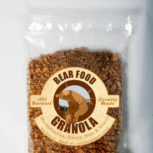 print or packaging design for Bear Food, Inc デザイン by Kiwii