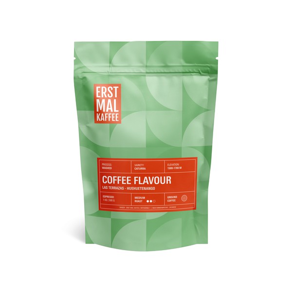 Package Design für einen Kaffee Standbodenbeutel