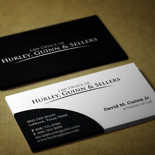 Use our law firm logo to make business cards Design by mad_best2