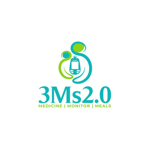 Logo for National Type 1 Diabetes Behavioral Health Research Study “3Ms 2.0” Design by Astart