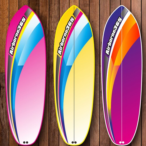 Surfboard Style Skate Deck Design Design by B'NY503