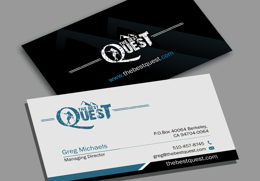 The Best Quest Best Business Card | Business card contest