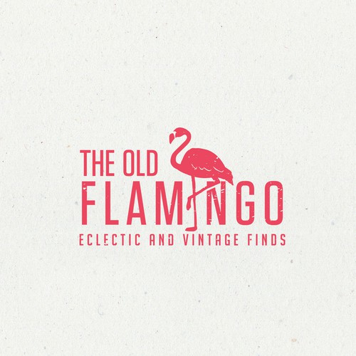 Create hip logo for THE OLD FLAMINGO that specializes in eclectic, vintage, upcycled furniture finds Réalisé par Spoon Lancer