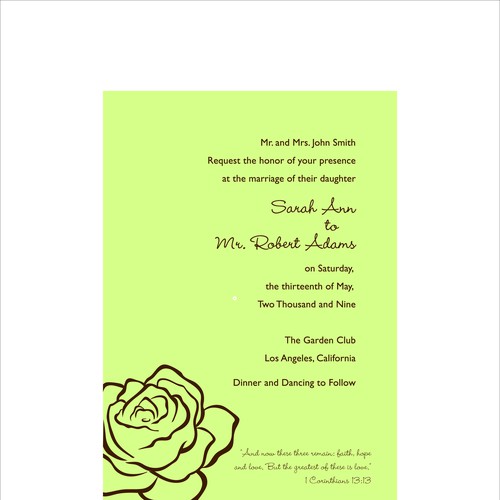 Design di Letterpress Wedding Invitations di christin712