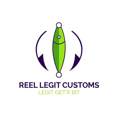 Custom bait painters looking to "lure" creative spirits for a logo design! Design by suardita