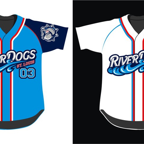 New "Riverdogs" logo for a kids baseball and soccer team / club Design by -RZA-