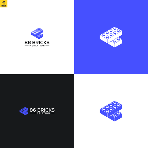 Lego-style bricks logo for Mediation and Coaching Business Design réalisé par AZS