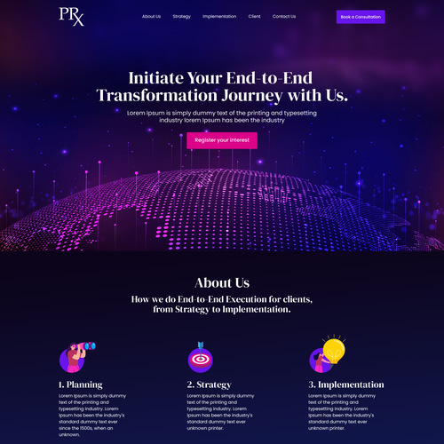 High-End Consulting Website Design Design by Web Hub