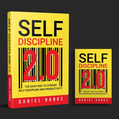 Book cover for a book about SELF-DISCIPLINE Design by DZINEstudio™