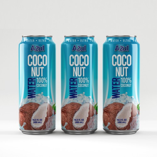 HELP CREATE A COCONUT WATER LABEL PART OF COCONUT WATER LINEUP 100% COCONUT WATER Diseño de creationMB