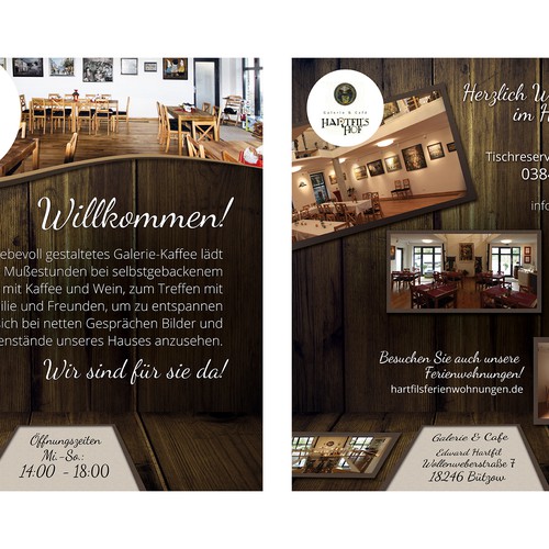 Flyer Fur Unser Galerie Cafe Postcard Flyer Or Print Contest 99designs