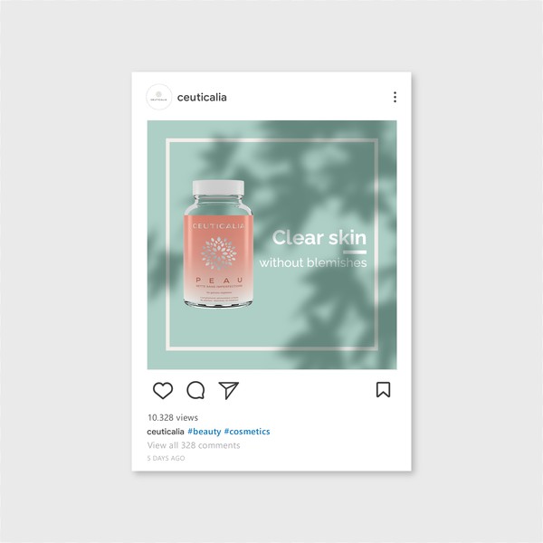 Design by Leon Adama titled "ceuticalia instagram post"