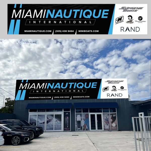 Design by Dan Sign titled "MiamiNautique singnage"