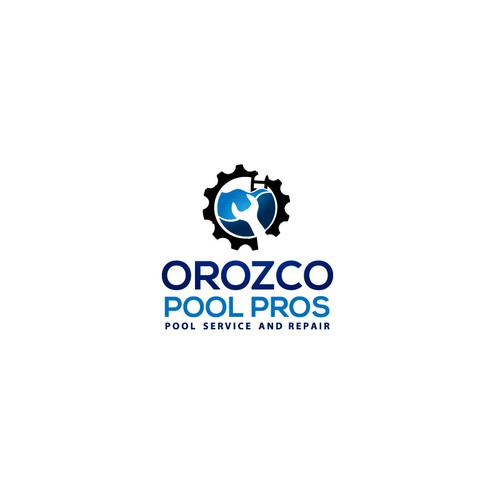 I'm looking for a Pool Service and Repair logo that's bold and easy to remember. Design por veluys