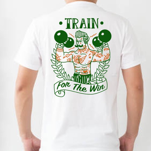 Artistic T-shirt design - simple and fresh. Design by gajah-gajah