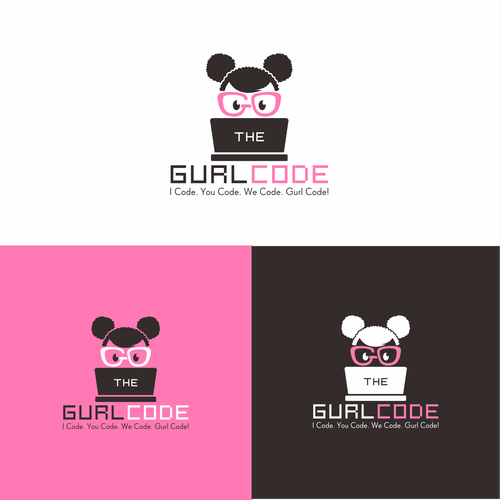 Ultimately the Cutest Dopest Techiest Logo & Website for Girls!!! Design by Grad™