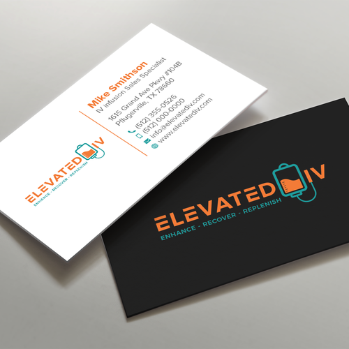 business cards for New IV Infusion Company offerin in office and mobile ...