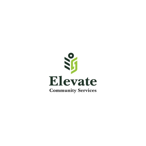 Elevate Community Services Logo Diseño de Artisans®