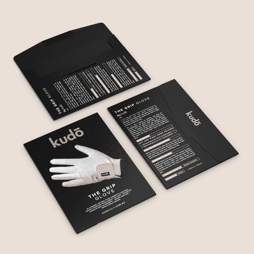 Modern Golf glove packaging contest! Design by Eunoia_Karsa