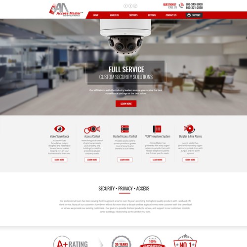 Landing Page - Access Master Design by Anutik
