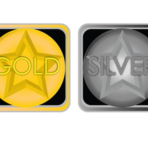 Subscription Level Icons (i.e. Bronze, Silver, Gold, Platinum) Design by mlholt87