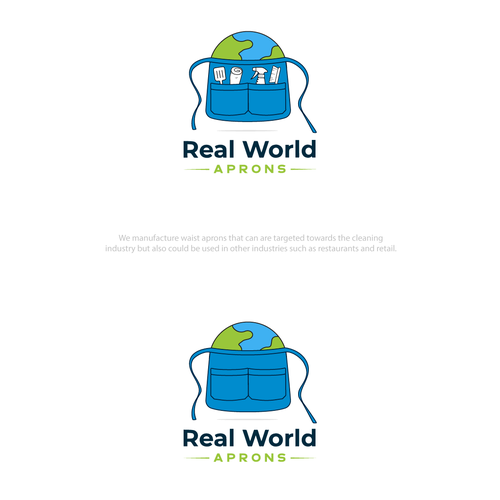 Real World Aprons Logo Design by QuickCrea™