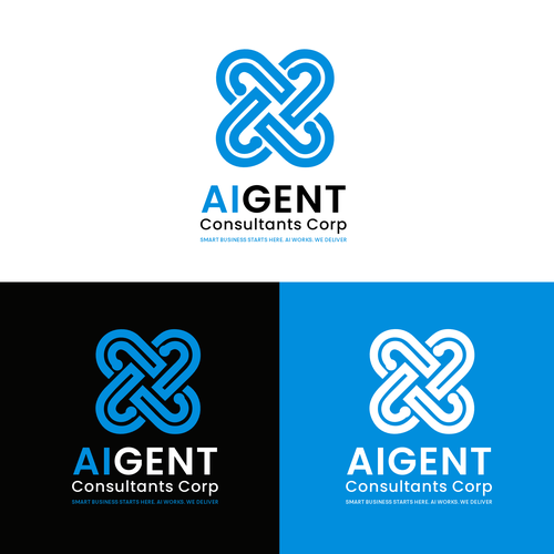 AI Agent Company: Appealing to small to medium sized businesses. Design by Ghouvan