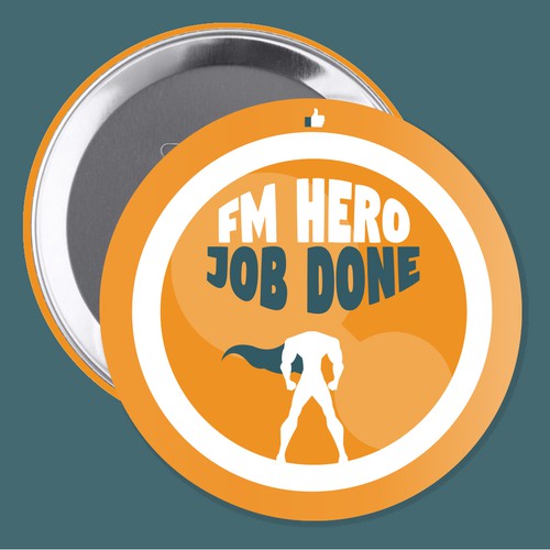 Design a pin badge for the service team!! Design von sophieiwan99