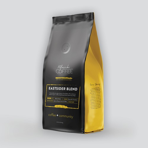 Black Coffee Bags Diseño de KimLathe