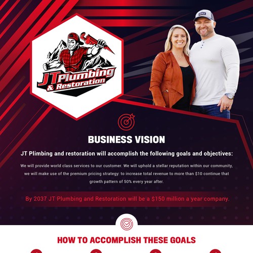 BUSINESS VISION & CORE VALUES - TWO PAGE CONTEST Design by RP 07™