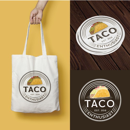 TACO ENTHUSIAST LOGO Design by K Petrova