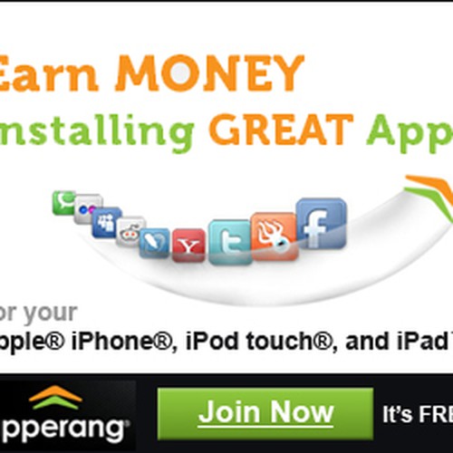 Banner Ads For A New Service That Pays Users To Install Apps Ontwerp door mCreative