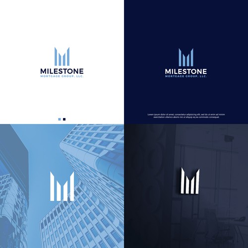 Milestone Mortgage Logo Design by Chelogo