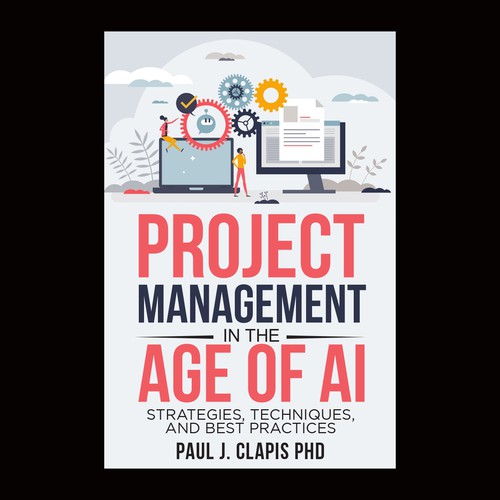 Simple, professional cover for a business book about Artificial Intelligence Design von anisha umělec