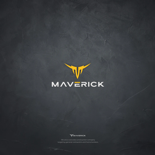 Need a modern abstract bull and M logo for our concrete construction company named Maverick. Design by Ikim