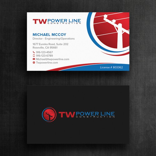 Business Card for a high voltage company Design by Felix SH