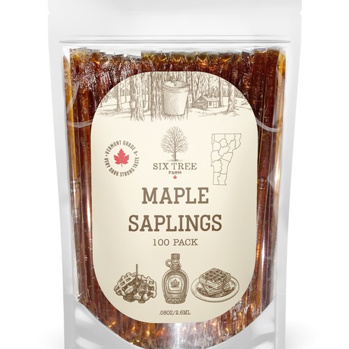 First ever production Maple Syrup Stick label Design by bcra