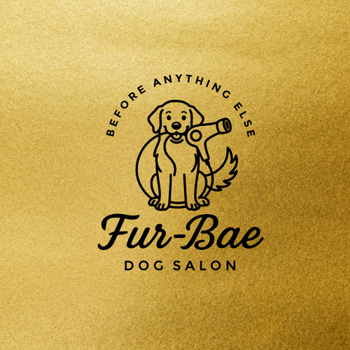 Design a logo/branding for Fur-Bae (slogan: Before Anything Else) luxury dog wellness/lifestyle biz Design by BRGHT✦