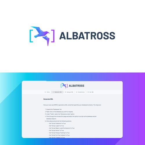 Design Create a logo for Albatross, a database migration tool. por eshtiyak™