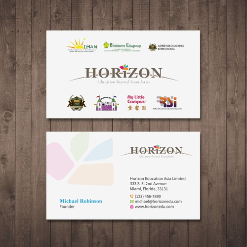 Impactful business card design for an educational platform Design by Tcmenk