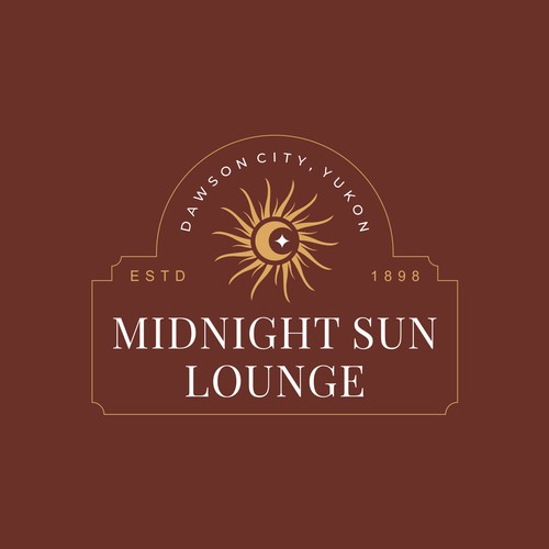 Midnight Sun Lounge logo for Dawson City, Yukon! Design by Vic People Studio