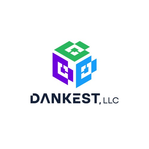 Logo design for blockchain software development company Design by Gabri.