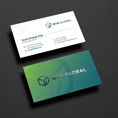 WIN Global Business Card Design-ontwerp door Budiarto ™