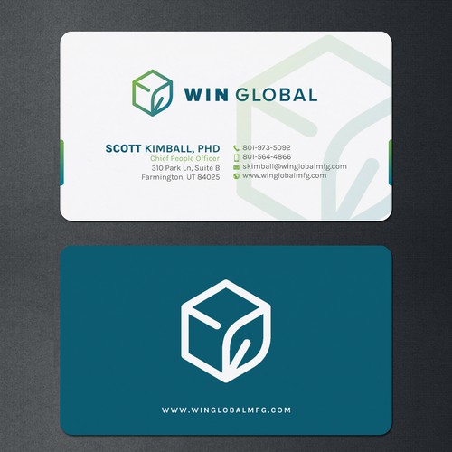 WIN Global Business Card Design Design réalisé par chandrayaan.creative