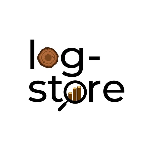 Simple log-store logo Design by yudilima