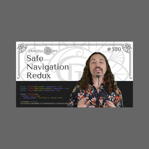 Video (YouTube etc.) Thumbnail Template for Software Development Screencast Episodes Design by ghandy ginanjar