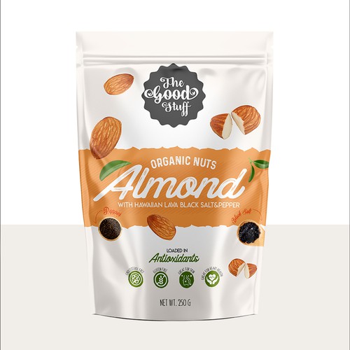 Design a standout packaging for a Nuts & Seeds Standee Pouch Design by kubrart