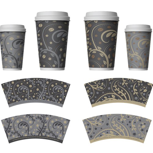 Artwork Design for Paper Cups Diseño de OpArt