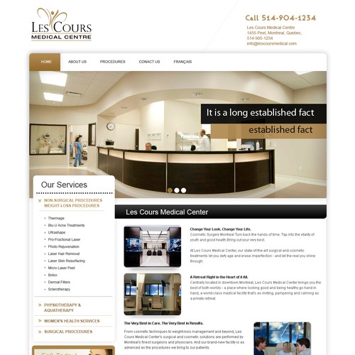 Les Cours Medical Centre needs a new website design Design por skrboom3